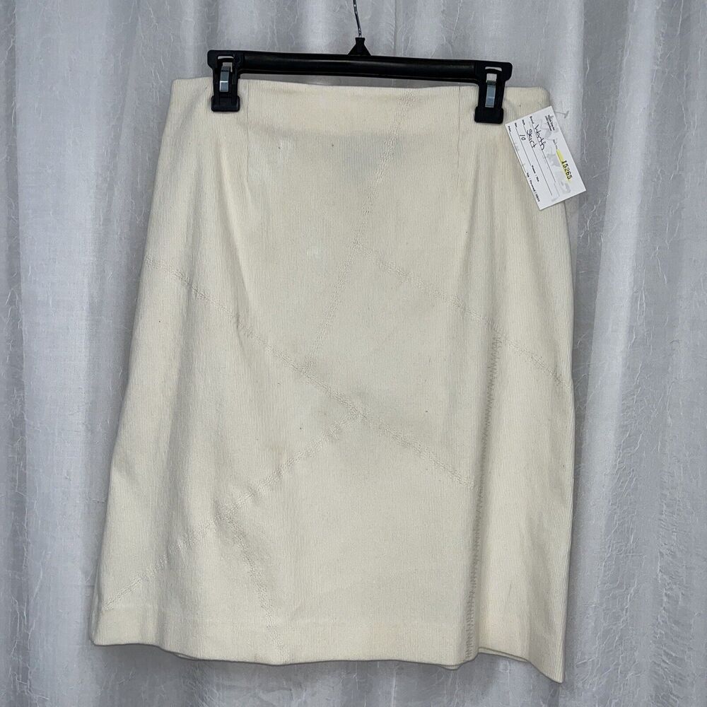 Worth Women's Skirt Ivory Corduroy Size 10